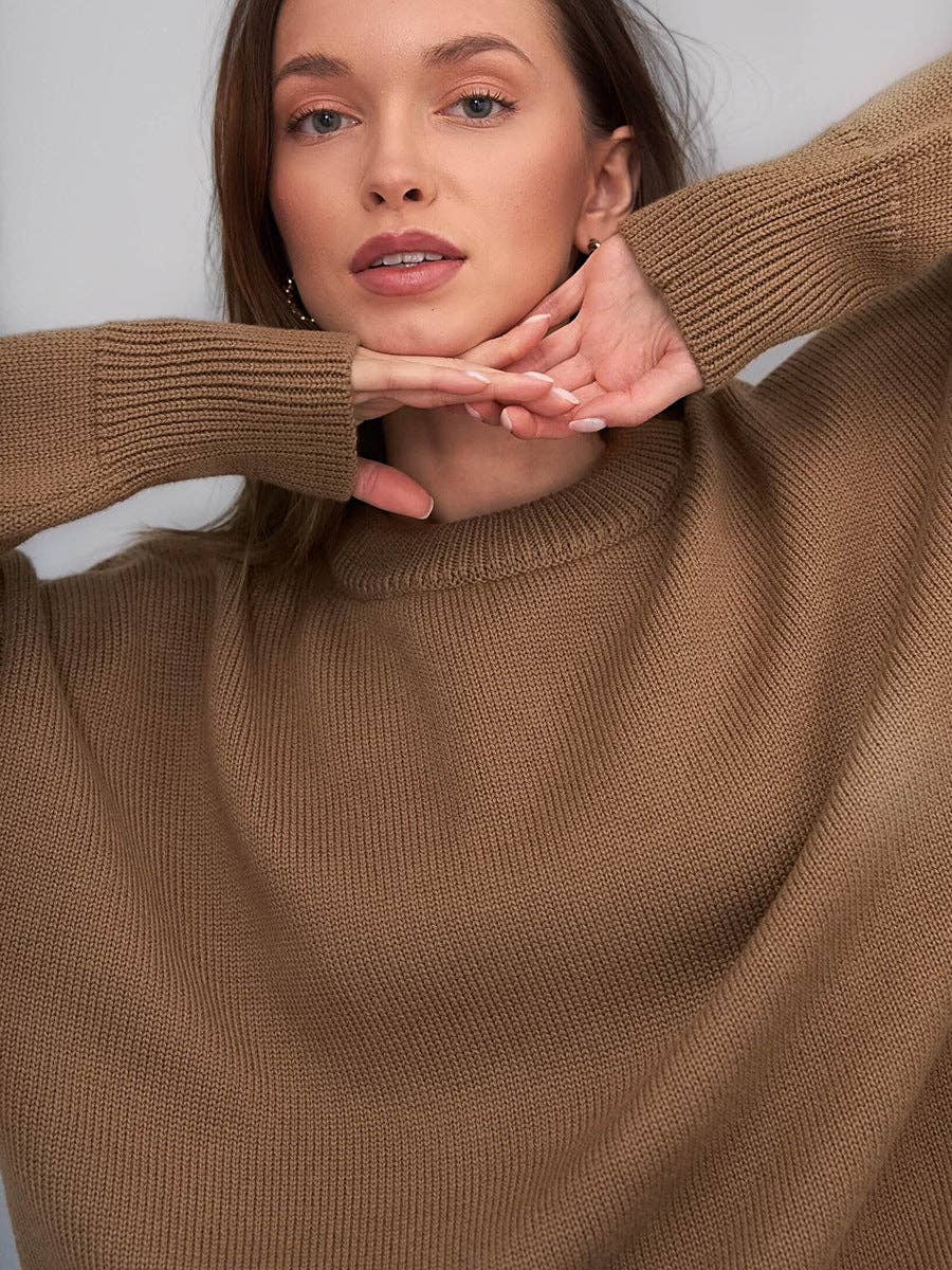 Lowkey Round Neck Long Sleeves Casual Swearter