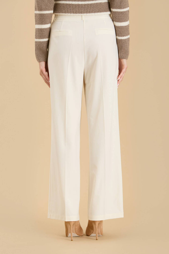 Sarai High waist pleated wide leg pants.