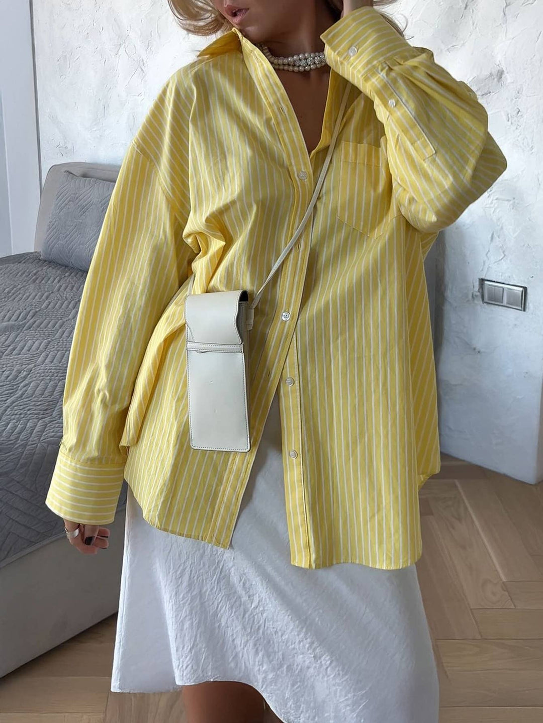 Bea Striped Button-Up Shirt