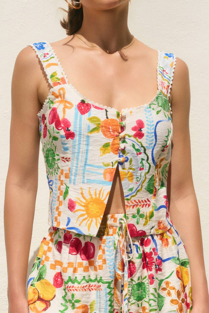 My Sweetest Thing Lace Trim Tank Top