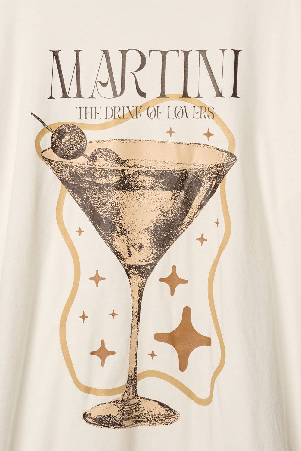 Martini Drink of Lovers Vintage-Wash Graphic Tee