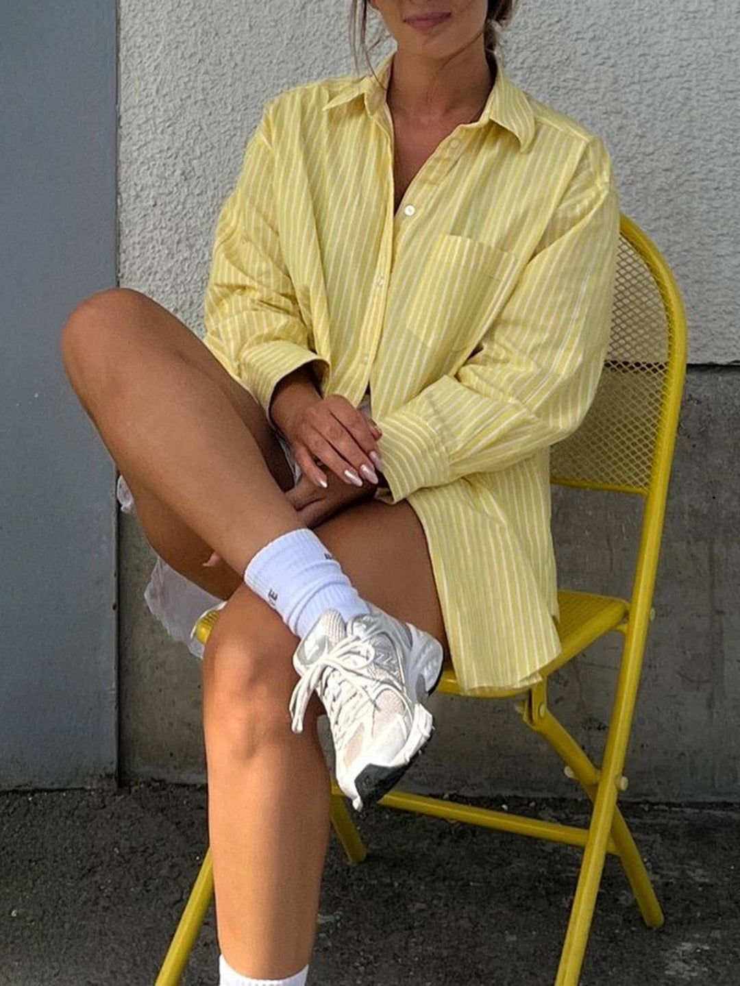 Bea Striped Button-Up Shirt
