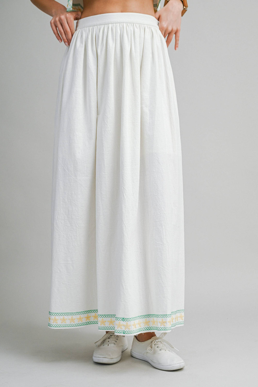 Palm Tree Embroidered Set