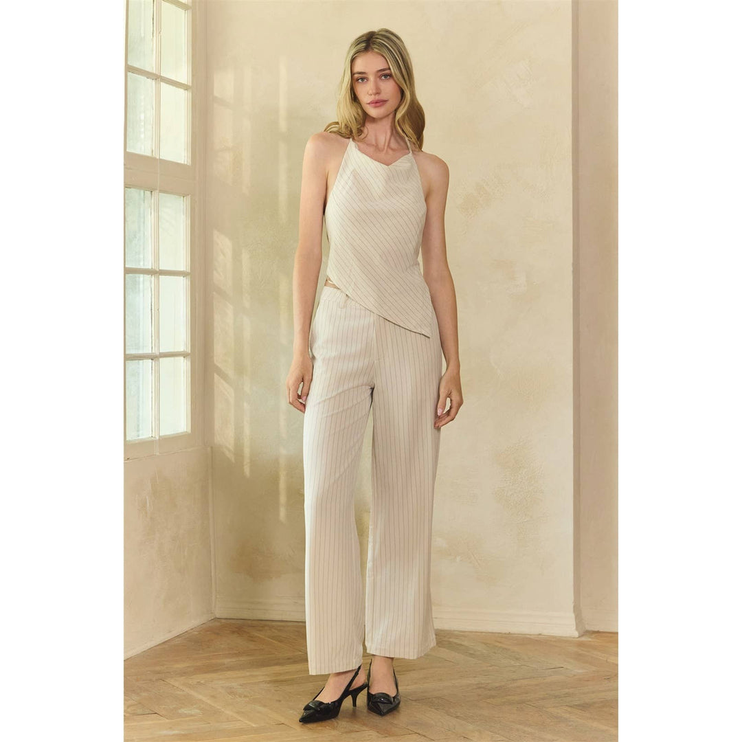 Ale Stripe Halter Top & Pant Set
