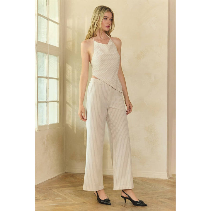Ale Stripe Halter Top & Pant Set