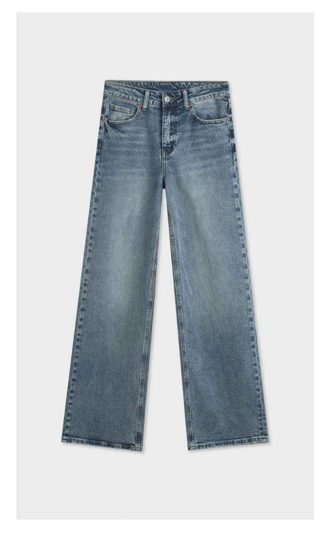 Lazy Classic high waist wide-leg jeans in washed blue