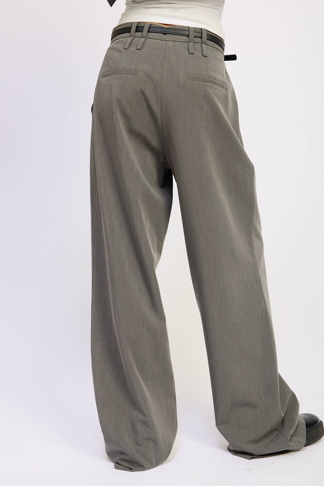 LUCILE HIGH WAIST TROUSER PANT WITH BELT
