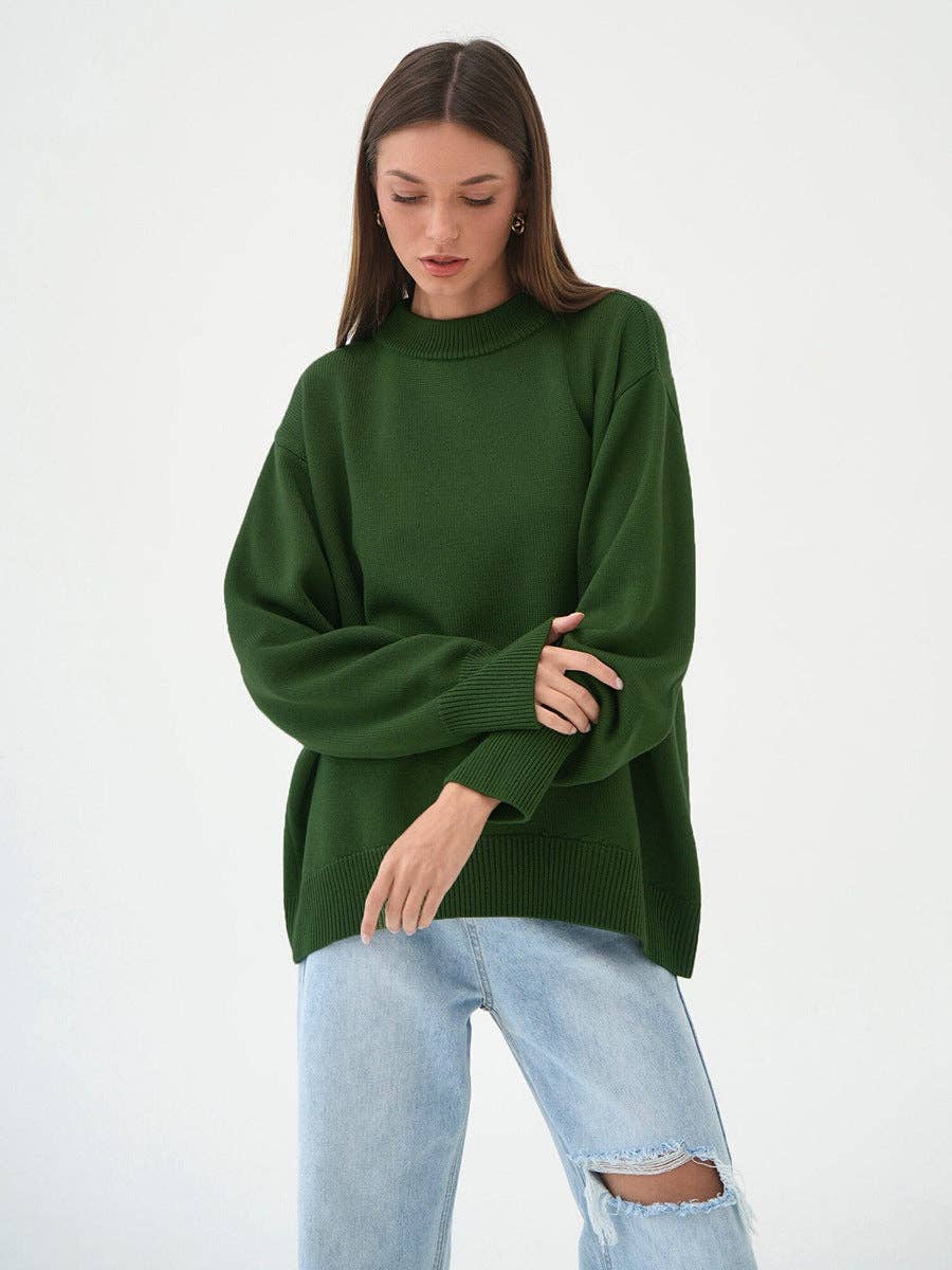 Lowkey Round Neck Long Sleeves Casual Swearter