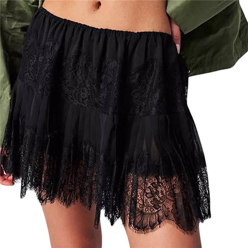 Nati Lace Mini Skirt