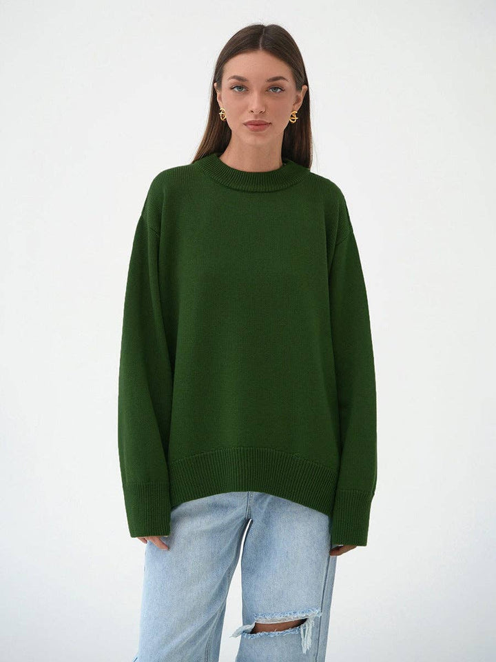 Lowkey Round Neck Long Sleeves Casual Swearter