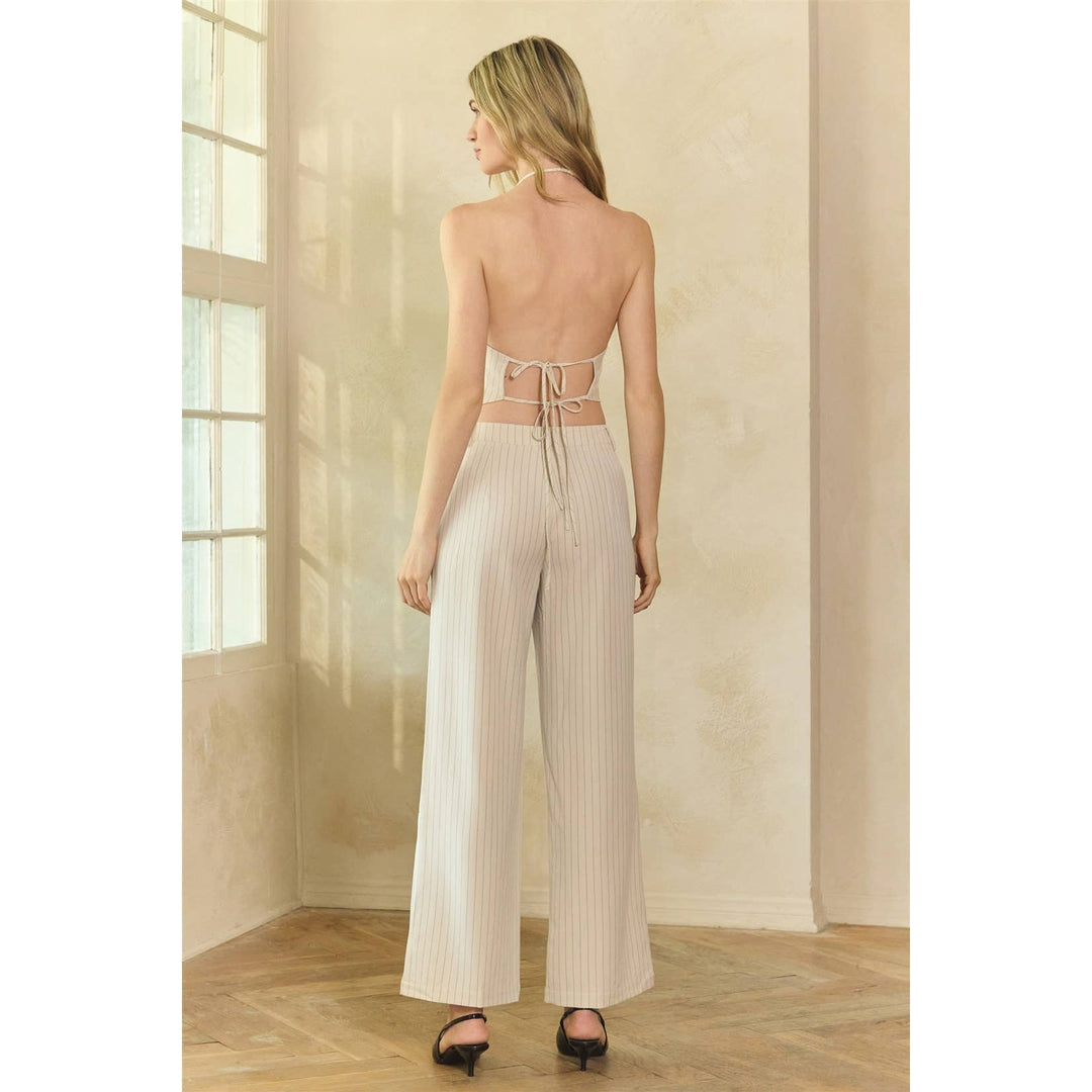 Ale Stripe Halter Top & Pant Set