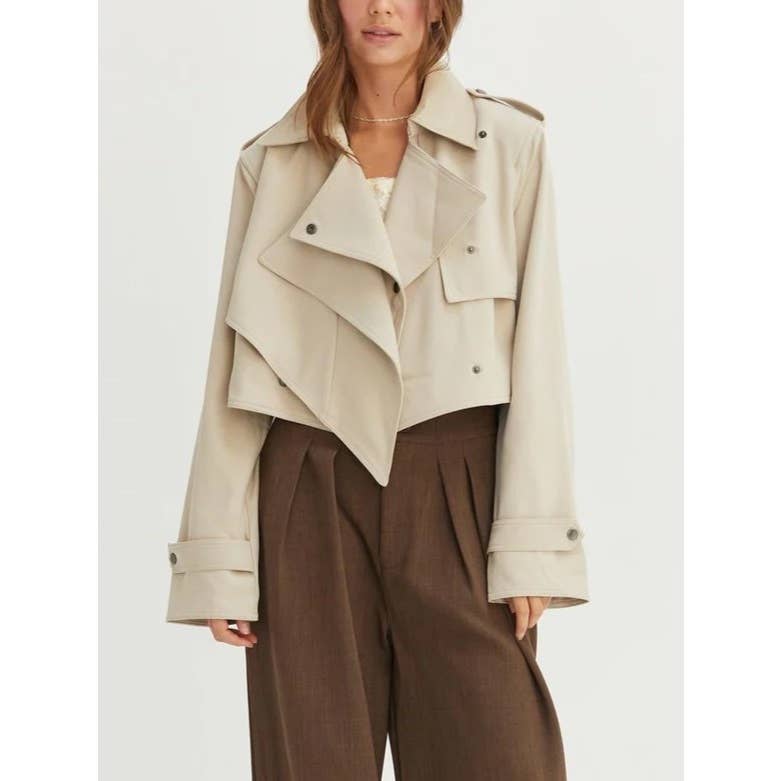 Demi CROPPED TRENCH COAT