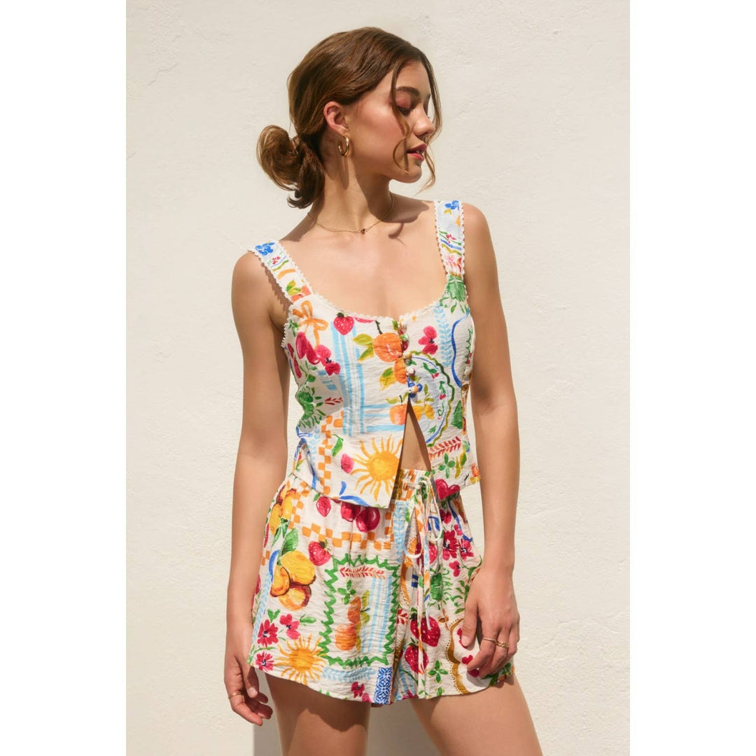 My Sweetest Thing Lace Trim Tank Top