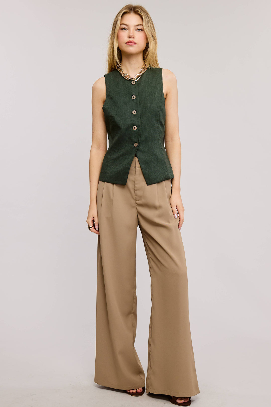 ANDY  WIDE-LEG TROUSER PANTS