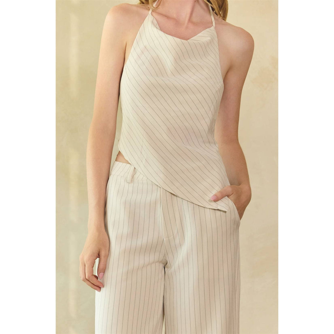 Ale Stripe Halter Top & Pant Set