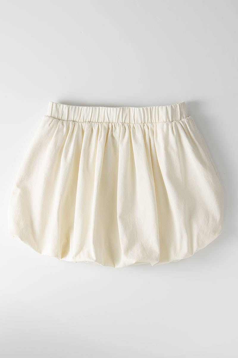 Babe Spring  Bubble Waist Romantic Mini Skirt