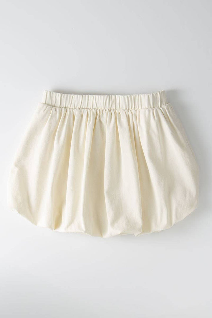 Babe Spring  Bubble Waist Romantic Mini Skirt