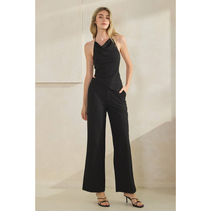 Ale Stripe Halter Top & Pant Set