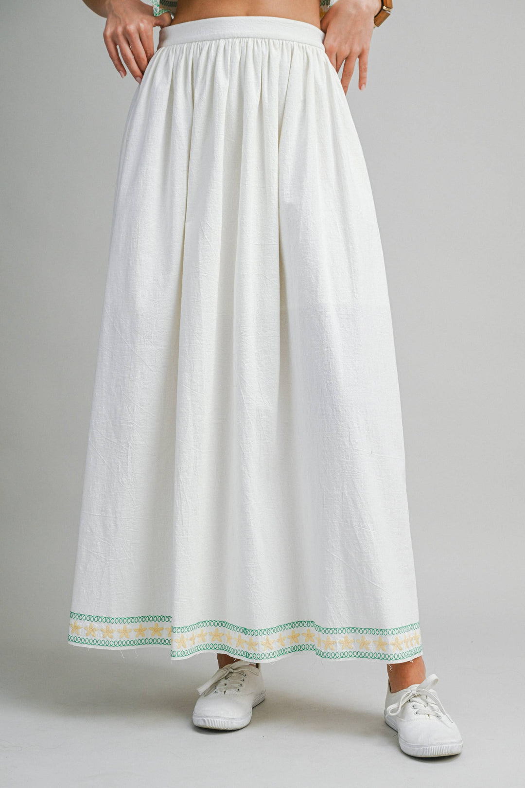 Palm Tree Embroidered Set