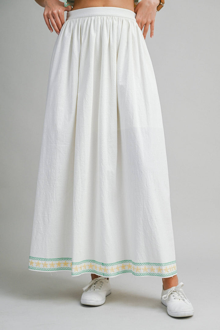 Palm Tree Embroidered Set