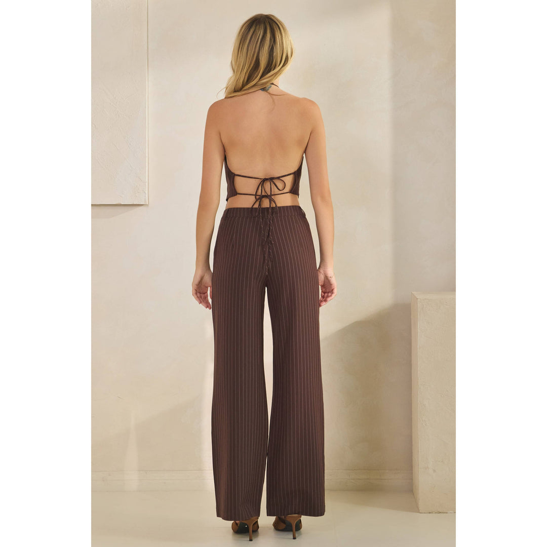 Ale Stripe Halter Top & Pant Set