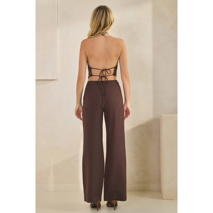 Ale Stripe Halter Top & Pant Set