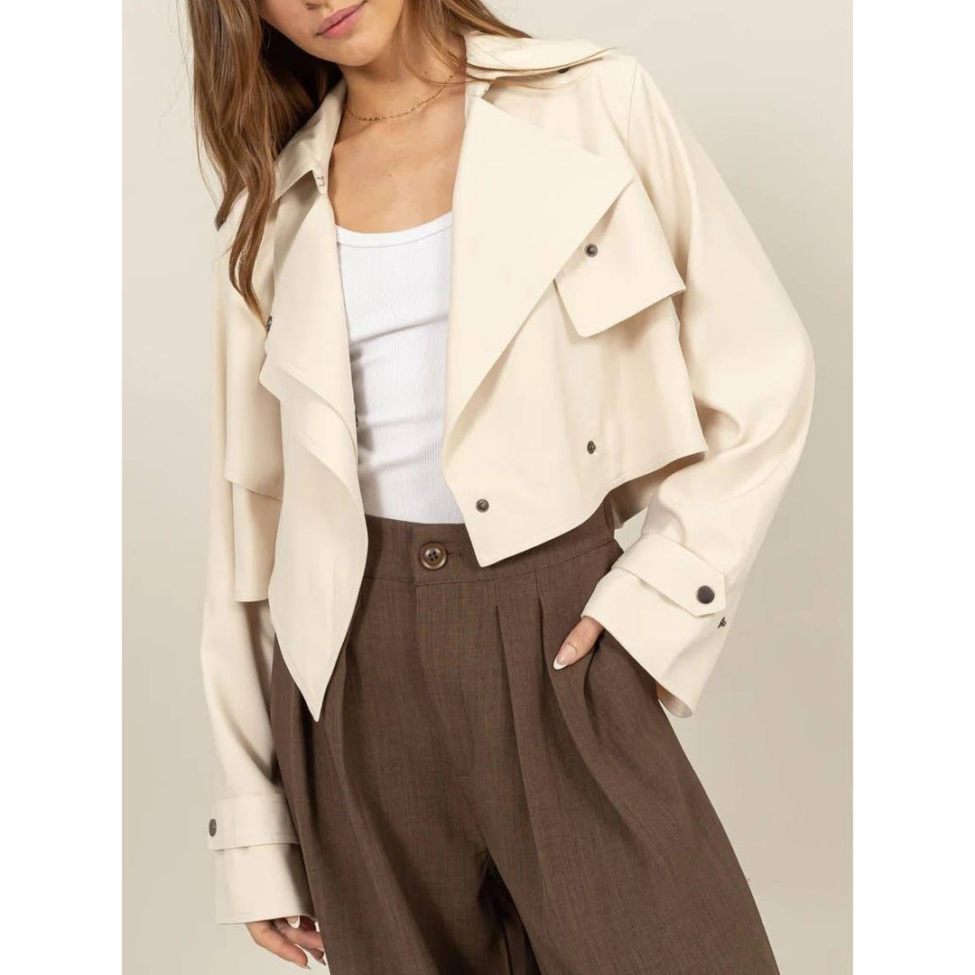 Demi CROPPED TRENCH COAT