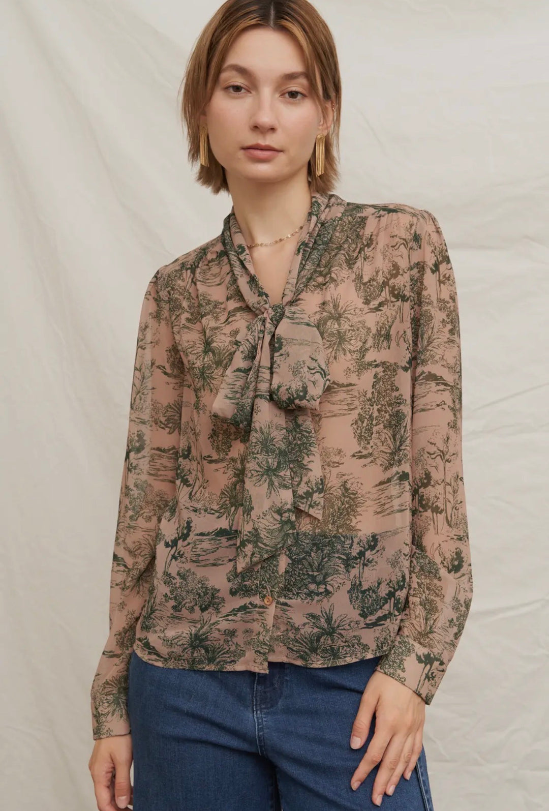 Jeisa Front Tie Shirt