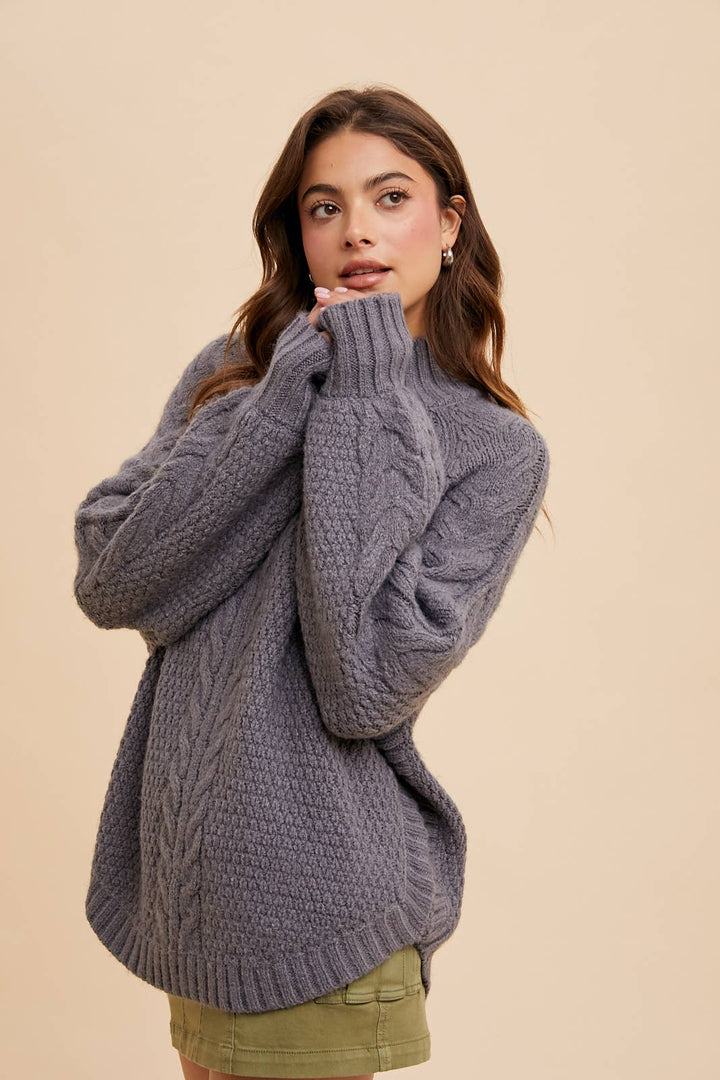 DYLAN  KNIT HIGHNECK SWEATER