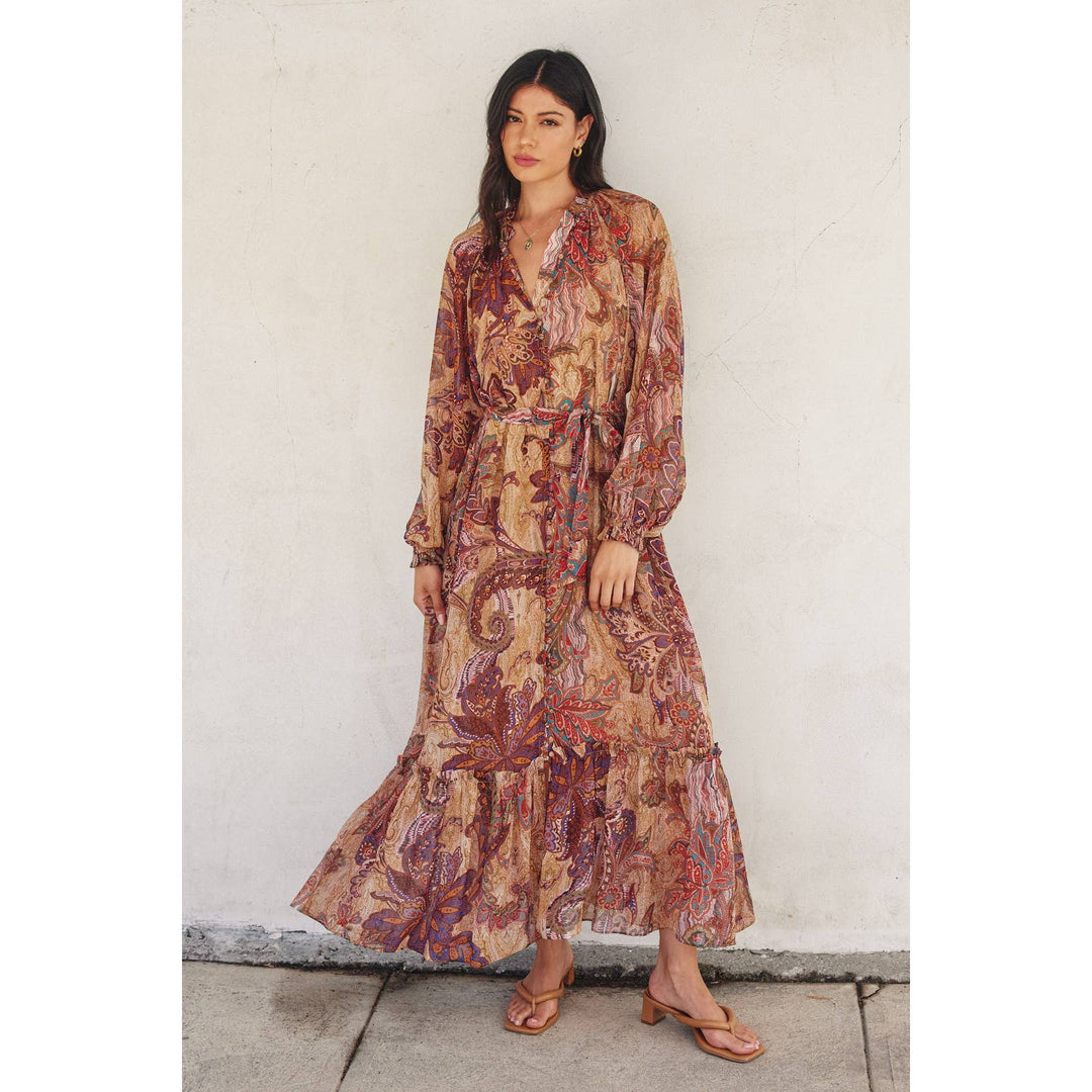 Ava Down Maxi Dress - Dresses