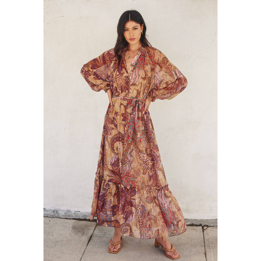 Ava Down Maxi Dress - Dresses
