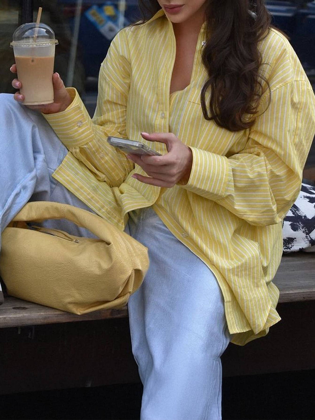 Bea Striped Button-Up Shirt