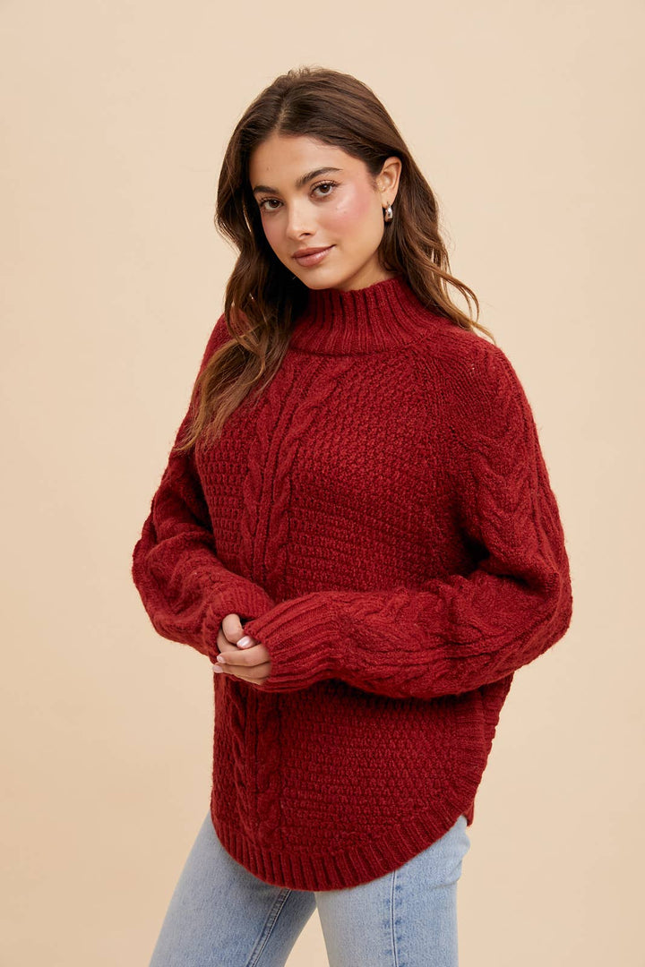 DYLAN  KNIT HIGHNECK SWEATER