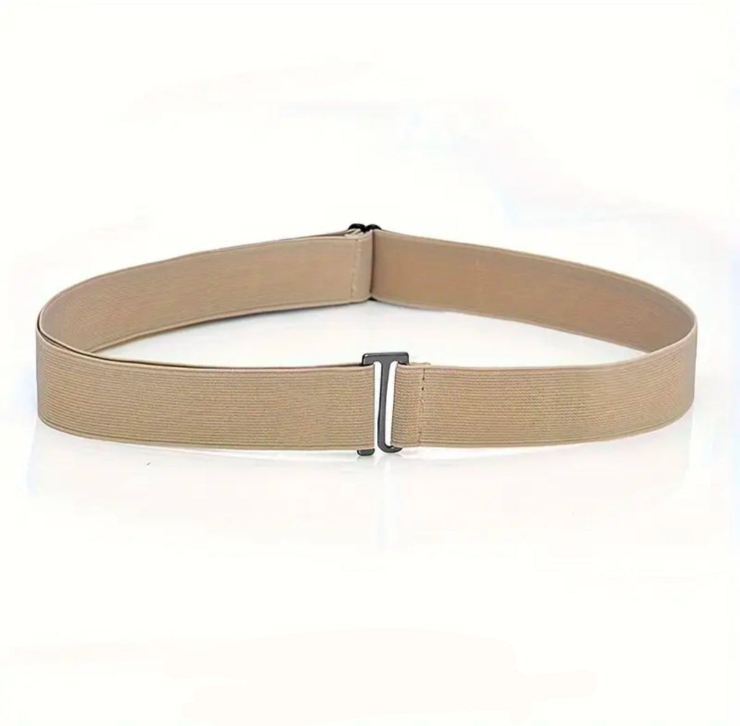 Beige waist elastic belt - One size