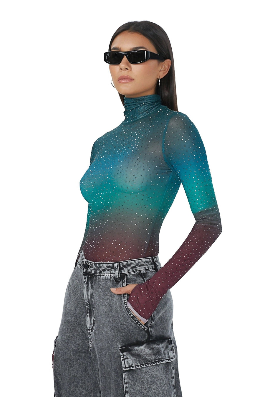 Beverly Rhinestone Top - Tops