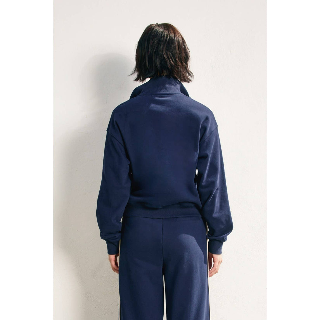 Gina Track Stripe Half Zip Sweatshirt