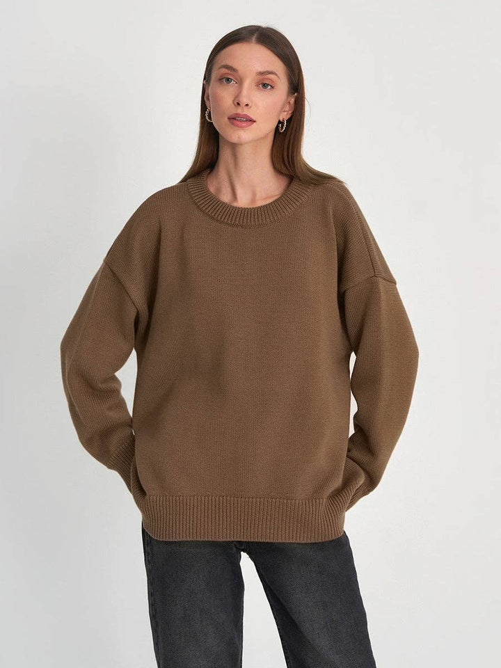 Lowkey Round Neck Long Sleeves Casual Swearter