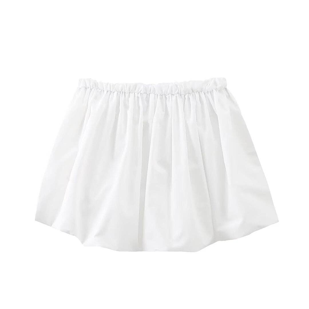 Carter Bubble-Hem Mini Skirt