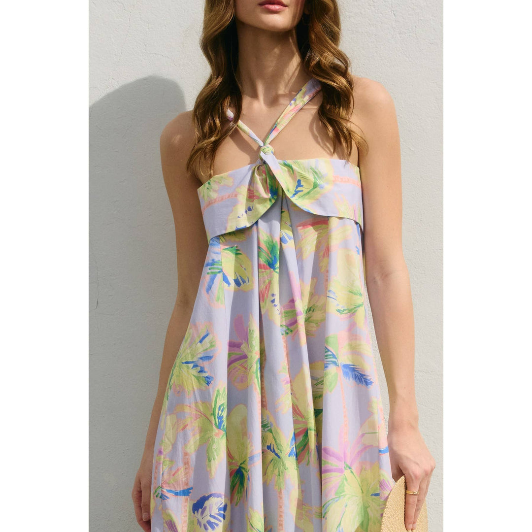 Cadie Halter Neck Maxi Dress - BAJA BLUES / S - Dresses