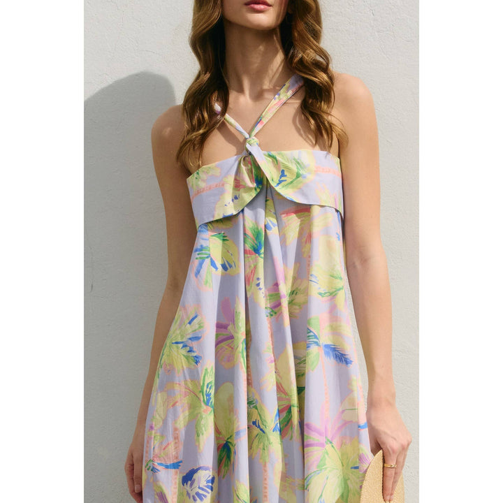 Cadie Halter Neck Maxi Dress - BAJA BLUES / S - Dresses