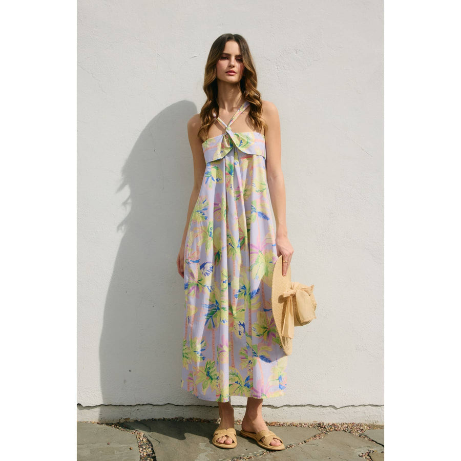 Cadie Halter Neck Maxi Dress - Dresses