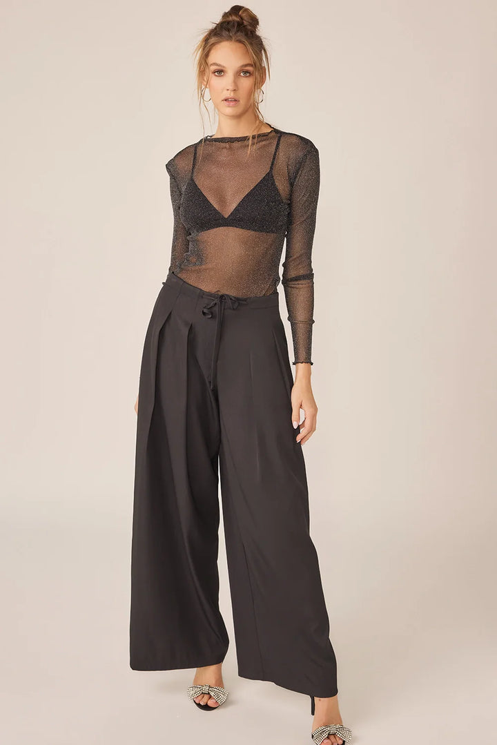 Casey Glitter See Through Top - Tops