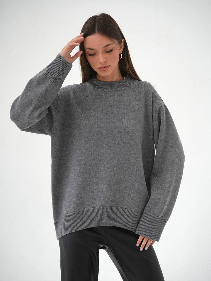 Lowkey Round Neck Long Sleeves Casual Swearter