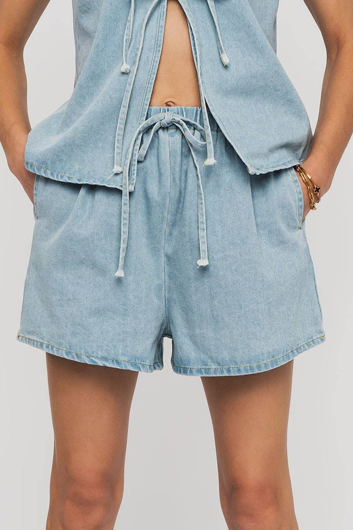 Mina Vest and Shorts Set