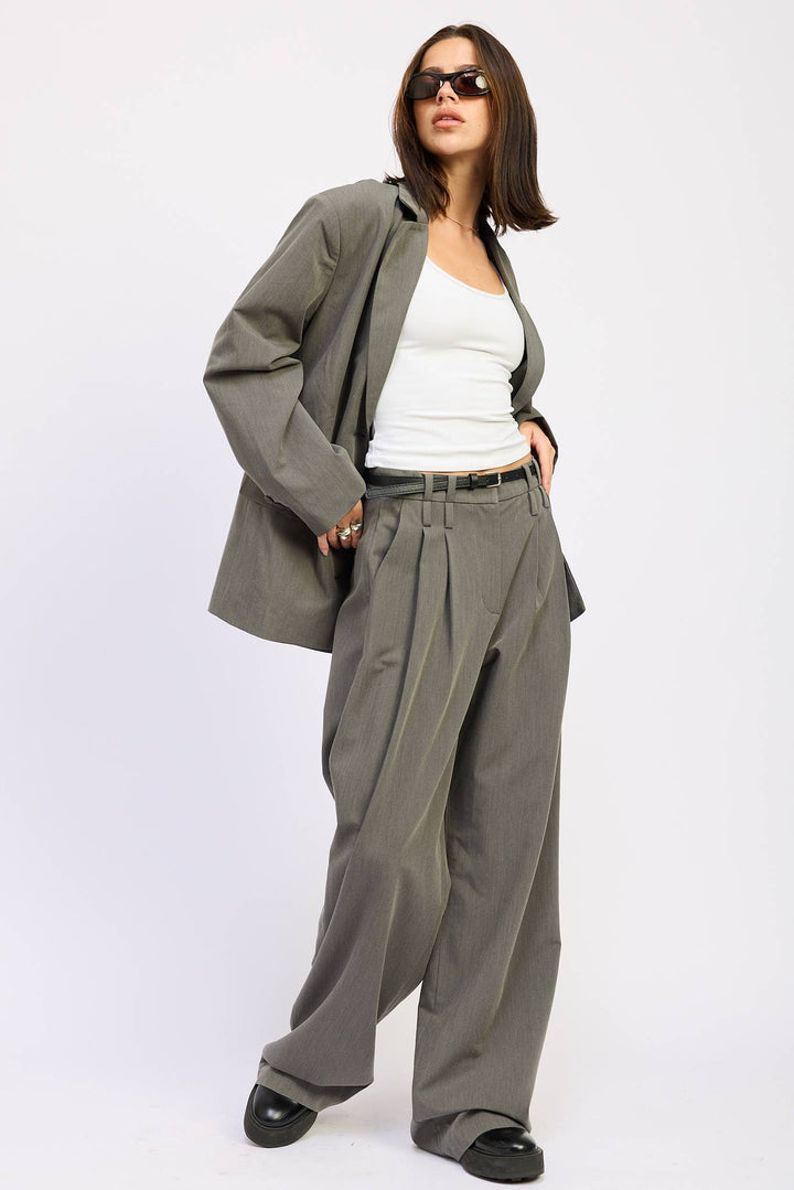 LUCILE HIGH WAIST TROUSER PANT WITH BELT