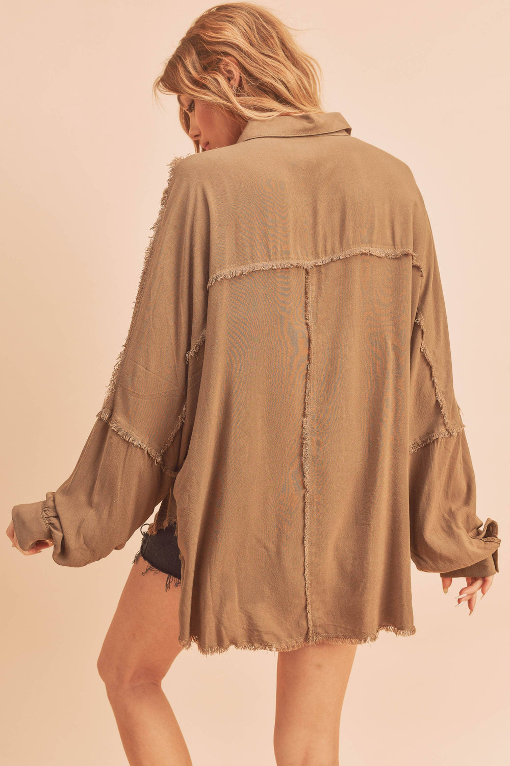 Delilah Shirt - L / Top / Mocha - shirts