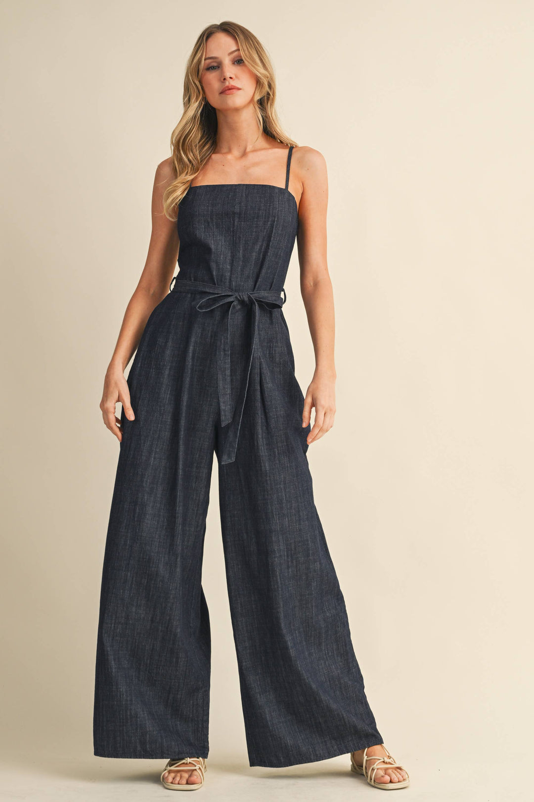 DENIM OVERSIZED JUMPSUIT - jumpsuits & rompers