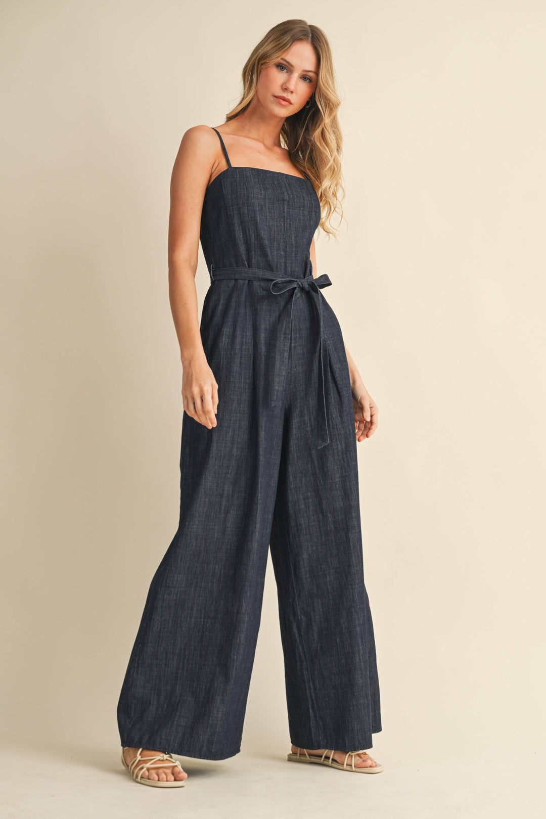 DENIM OVERSIZED JUMPSUIT - jumpsuits & rompers