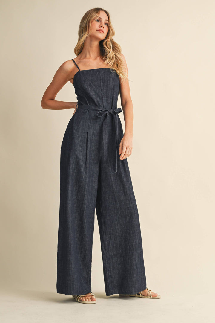 DENIM OVERSIZED JUMPSUIT - jumpsuits & rompers