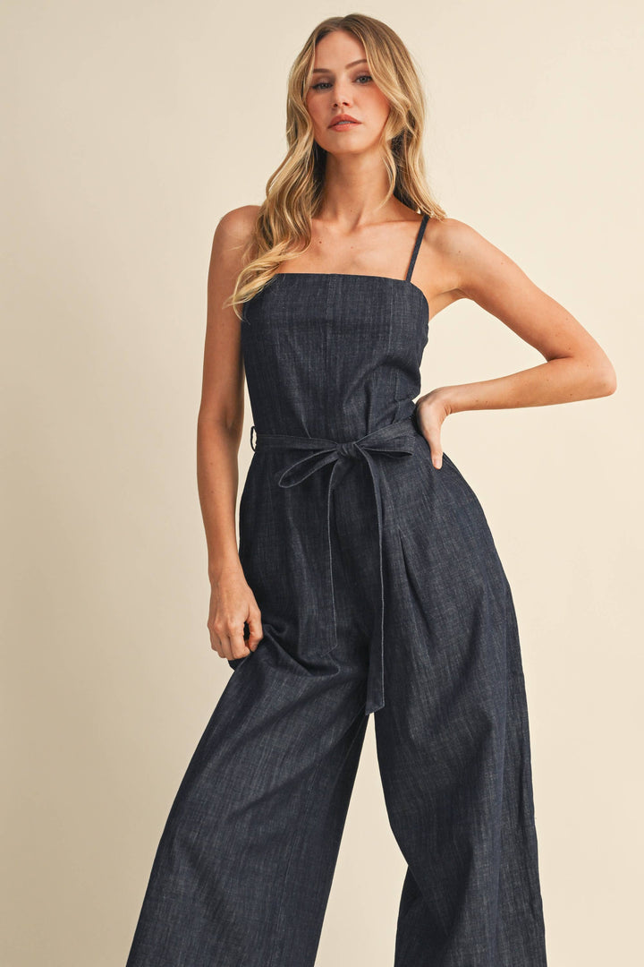 DENIM OVERSIZED JUMPSUIT - jumpsuits & rompers